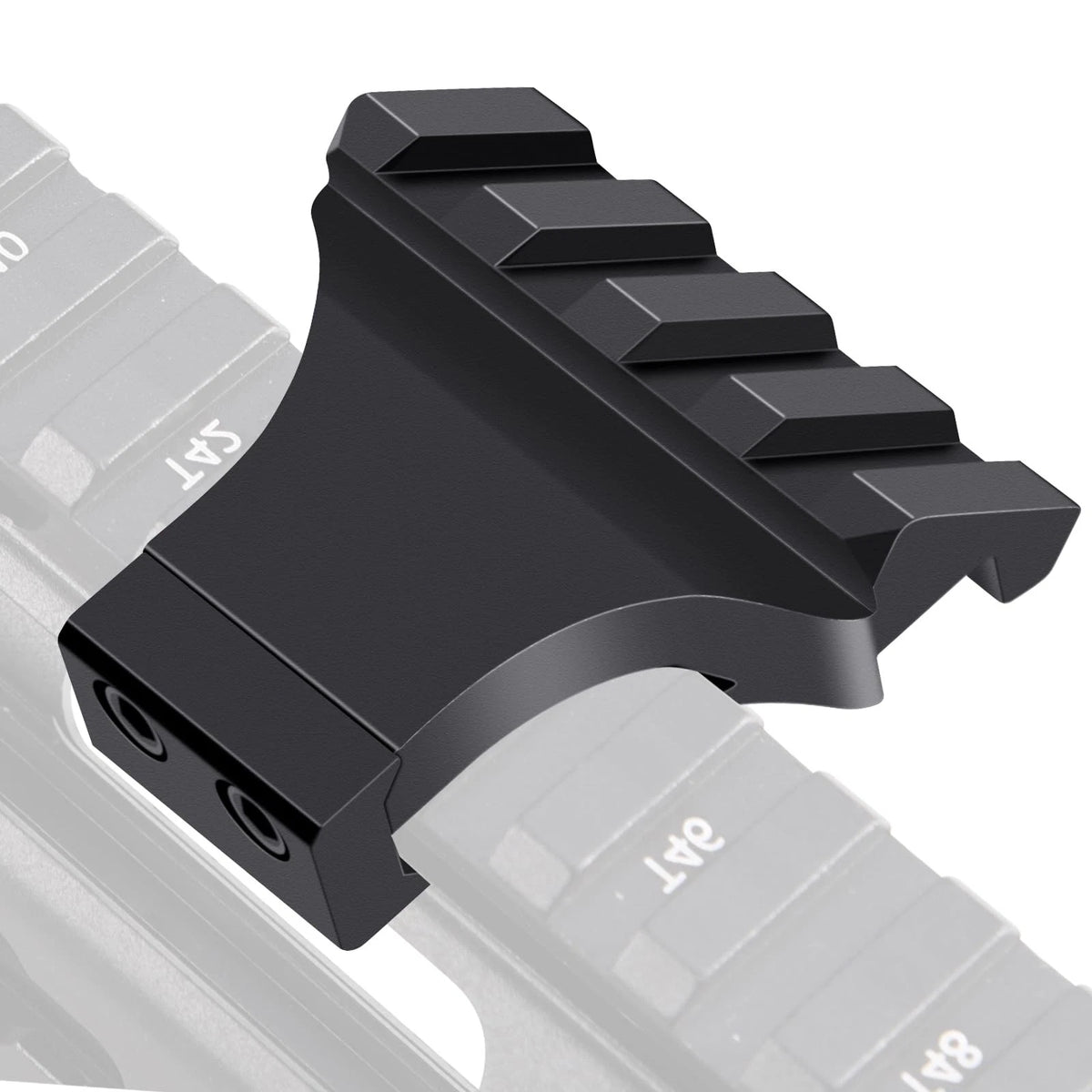 LONSEL 45° Picatinny Offset Rail Mount, 3 4 5 Slots 45 Degree Black