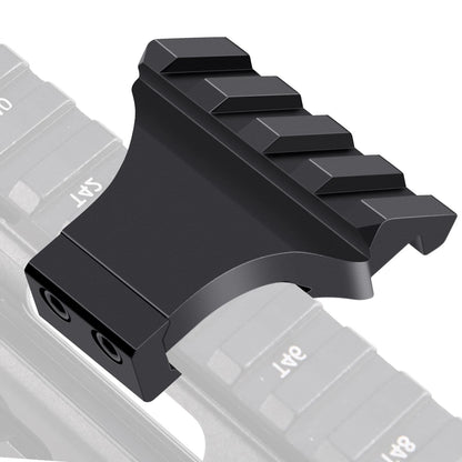 LONSEL 45° Picatinny Offset Rail Mount, 3 4 5 Slots 45 Degree Black