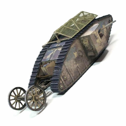 1:35 WWI British Mark.I Male Tank Souvenir Model DIY Unassembled Paper Kit