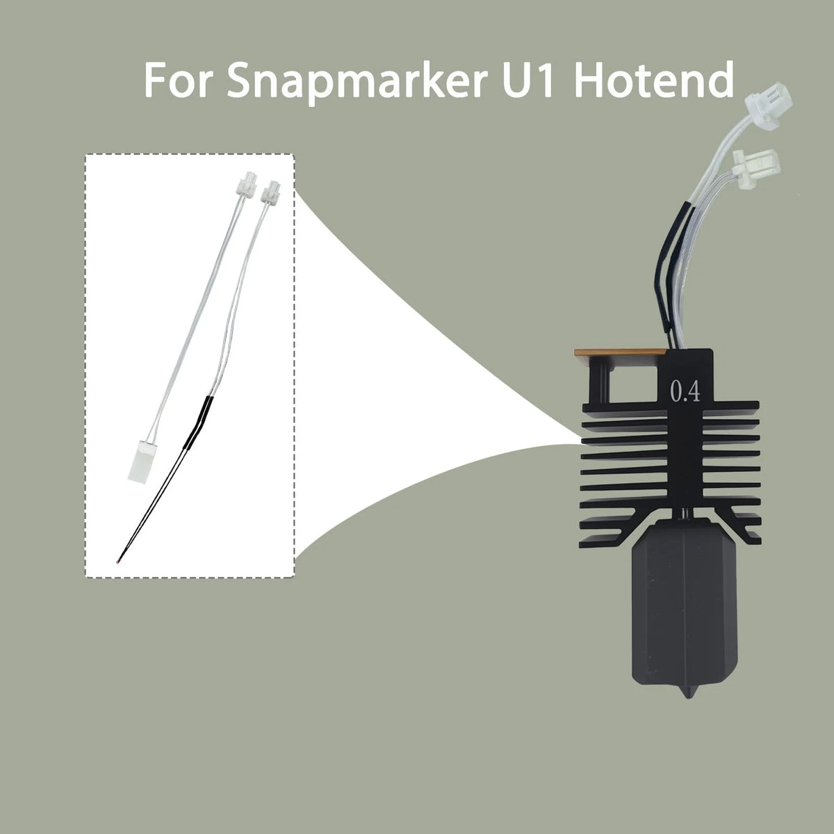 TMYPN 2PCS 0.4mm U1 Hotend for Snapmaker Hotend,