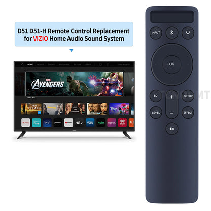 D51-H Replacement Remote Control For Vizio 5.1 Soundbar V51-H6 M51a-H6
