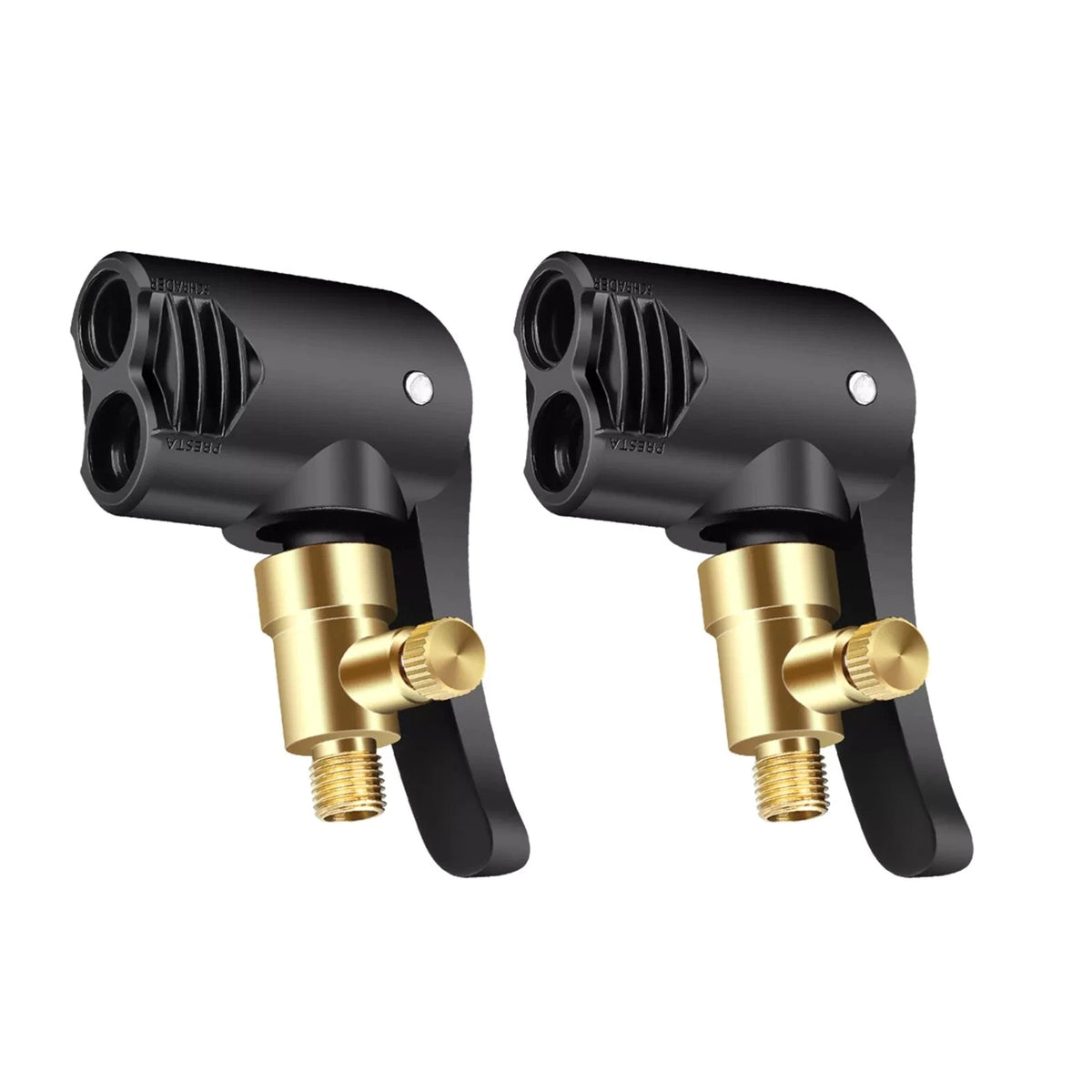 2PCS 2-in-1 Dual Head 7.8mm Male Thread Deflateable Air Chuck Accessories Tool