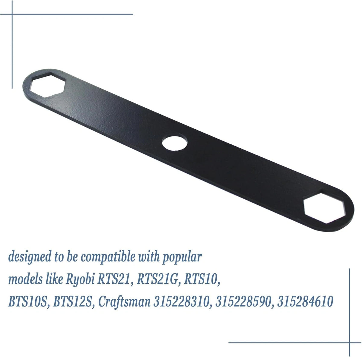 0101010313 Table Saw Blade Wrench for Ryobi 10" RTS10, Black