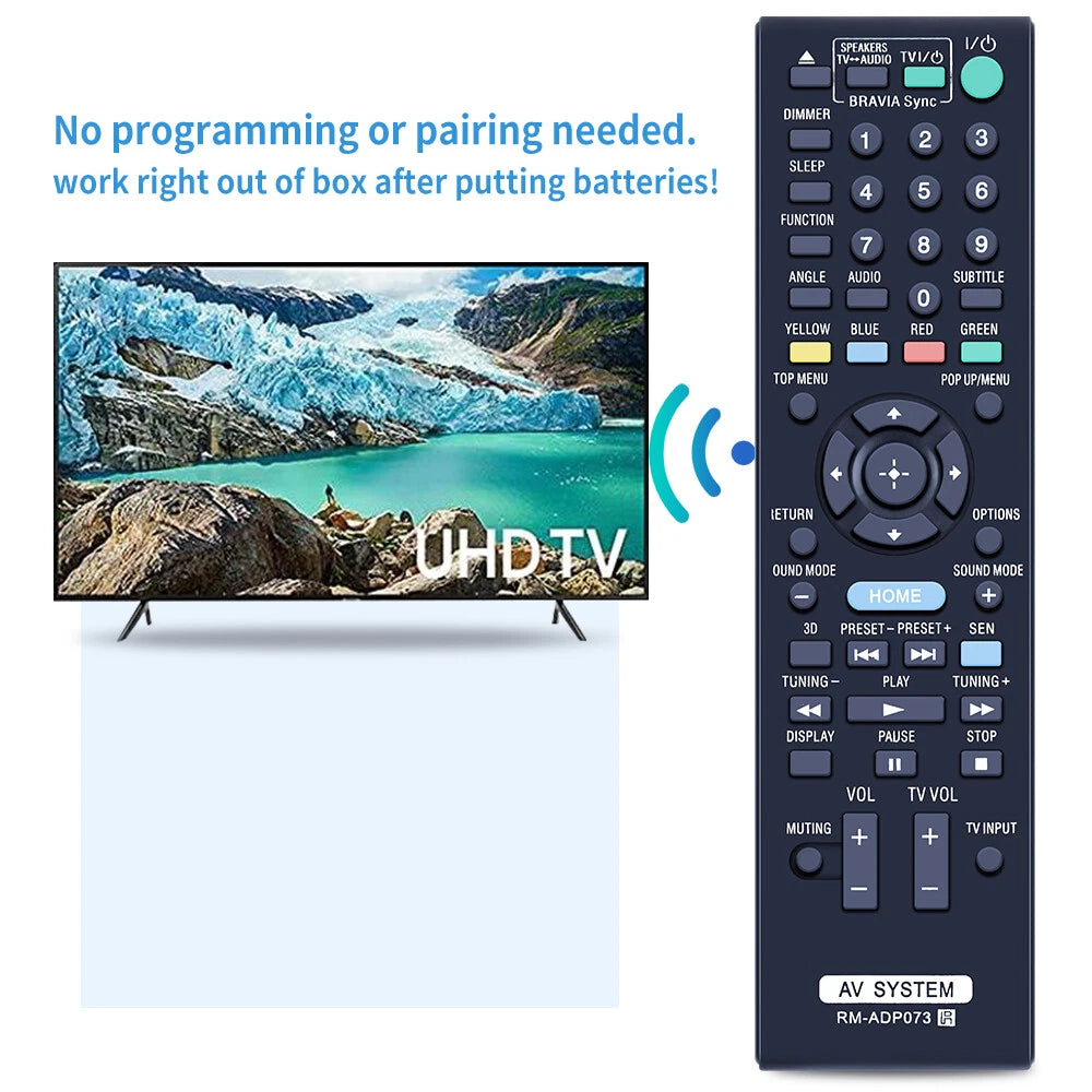 RM-ADP073 Remote Control For Sony DVD BDV-E490 BDV-E190 BDV-E290 BDV-NF620