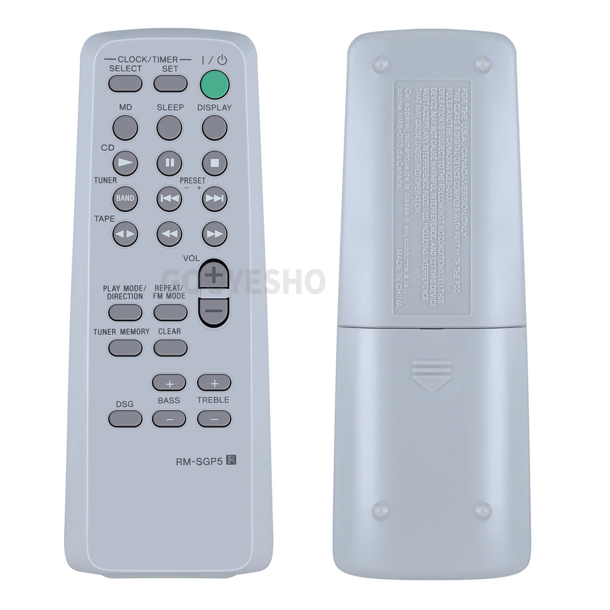 RM-SGP5 For Sony Audio System Remote Control CMT-EP313 CMT-EP414 CMT-GP5