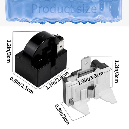 Starter Relay And Overload Protector 1 Pin 4.7 Ohm For Refrigerator Deep Freezer
