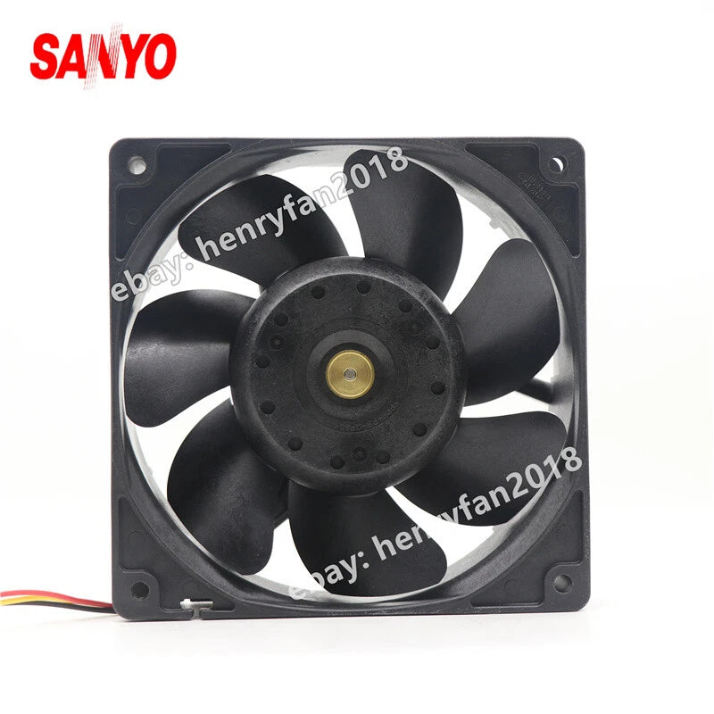SANYO Denki 9G1224E101 SanAce Fan DC 24V 0.34A 120*120*38MM 3-wire Cooling Fan