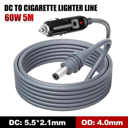 5M For Starlink Mini RV Power Cable Cigarette Lighter 12V 24V Outdoor Grade