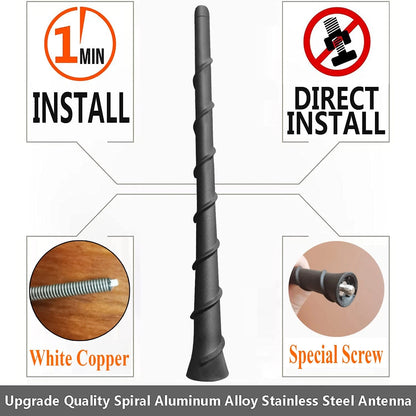 Dodge Avenger 8 Inch Flexible Rubber Antenna Replacement (2011-2015)