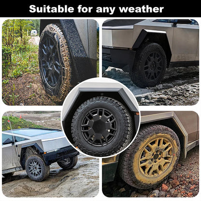 Wheel Covers for Tesla Cybertruck Accessories 2023-24 Hubcaps, Center Wheel Caps