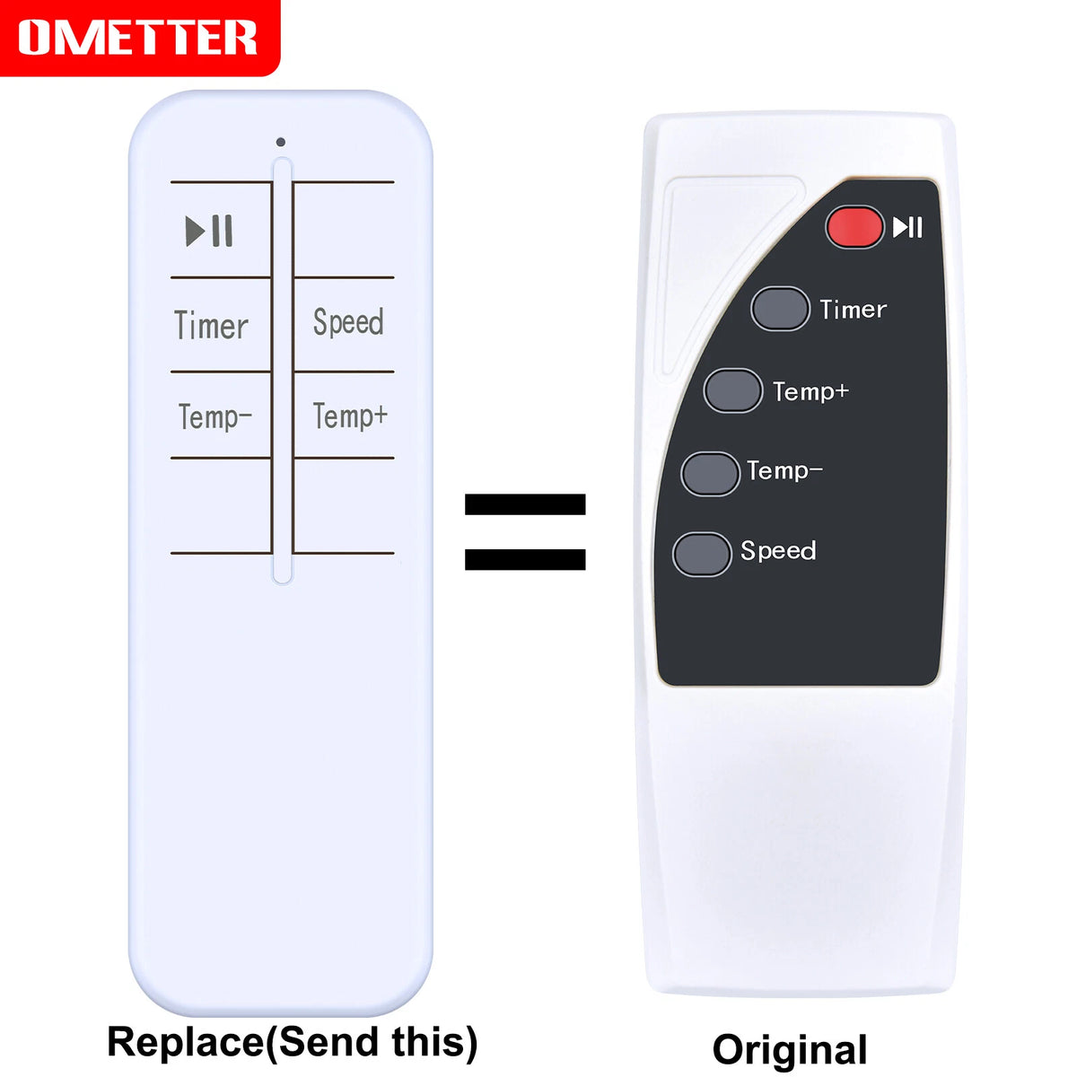 Replacement Remote Control For TONSAN Wall Outlet Electric Space Heater