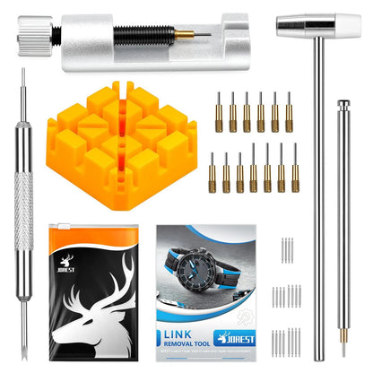 JOREST Watch Link Removal Tool, Band Tool Kit, Repair Kit for Yellow