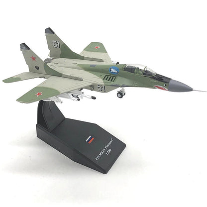 1:100 Russian MIG-29 Aircraft Diecast Model Military Airplane Plane Ornaments