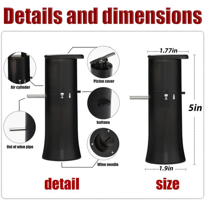 Vacuum Wine Dispenser, Multifunctional Aerator, Small, A1