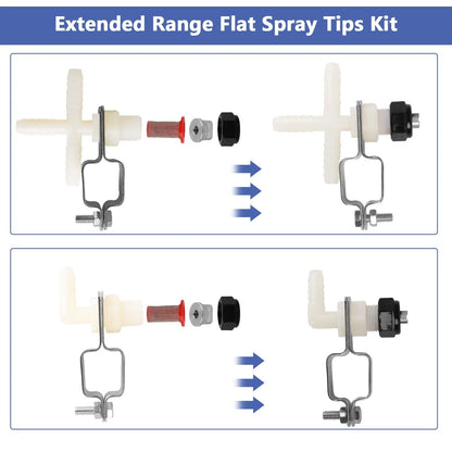 Spray Boom Repair Kit, Sprayer Parts Including 8001-VS 2" x 4" x 1", Black