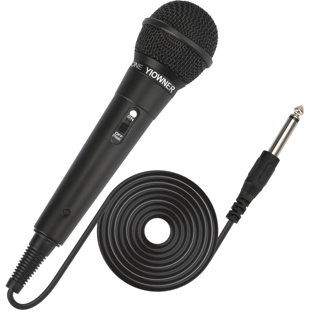 YIOWNER Wired Microphone, Karaoke Handheld Microphone for 9”x1.6”, Black
