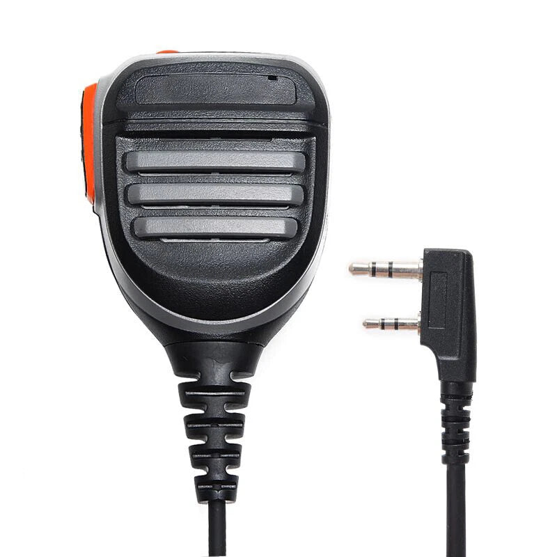 2-Pin Waterproof Radio Speaker Mic for Kenwood TYT Baofeng 2-Way Walkie Talkie