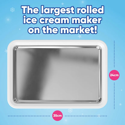 Intelligent Home Choice Rolled Ice Cream Maker Kit for Extra Large, White
