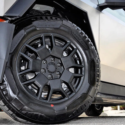 For Tesla Cybertruck Lug Nut Covers & Center Caps (24 Lugs +4Caps ) -Matte Black