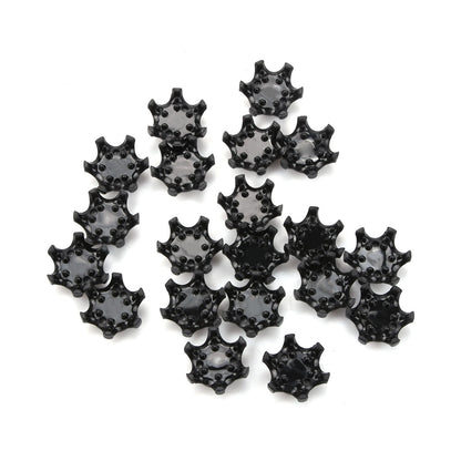 20Pcs Durable Plastic Golf Shoe Spikes Cleat Fast Twist Black Plastic
