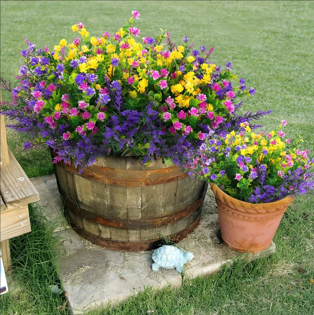 14 inches (D) x 5 (W) x 3 (H), Fuchsia, Purple, Yellow, Green
