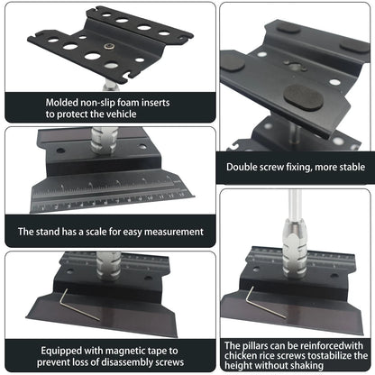 RC Car Stand Repair 360 Degree Rotation Lift or Lower for Black