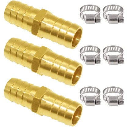 Joywayus 3PCS Solid Brass 5/8" Hose Repair Connectors with 5/8",
