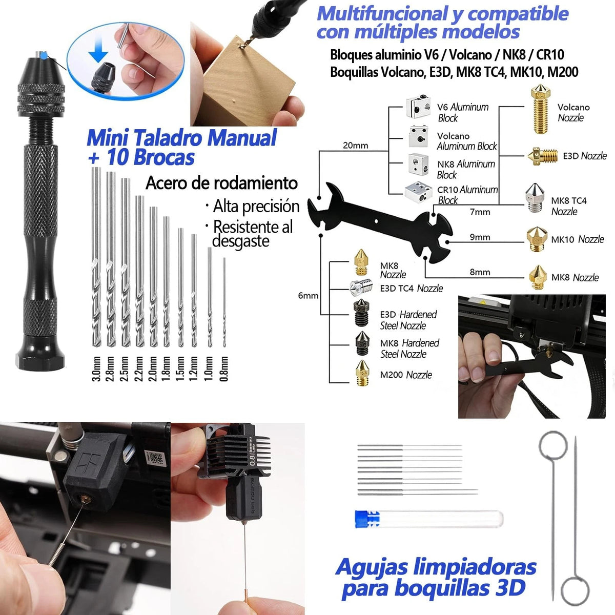 82Pcs 3D Printer Tool Kit w/Case for Bambu Lab, Creality, Anycubic,...