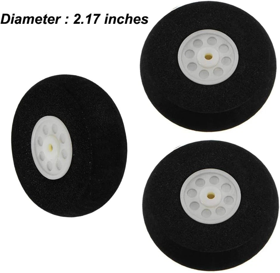 1 Set Aluminum Landing Gear Wheel Kit DIY Parts for RC Plane Jet Cessna...