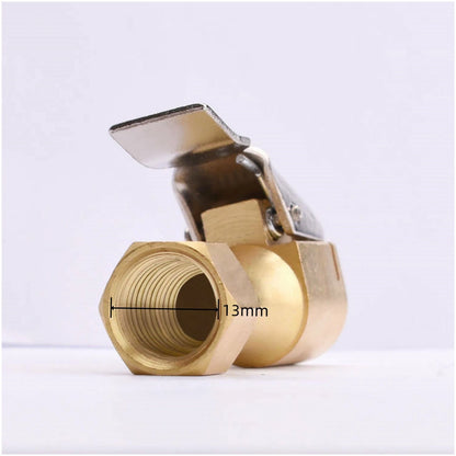 2PCS Open Flow Straight Lock-On Air Chuck with Clip for Tire Inflator Car Tool