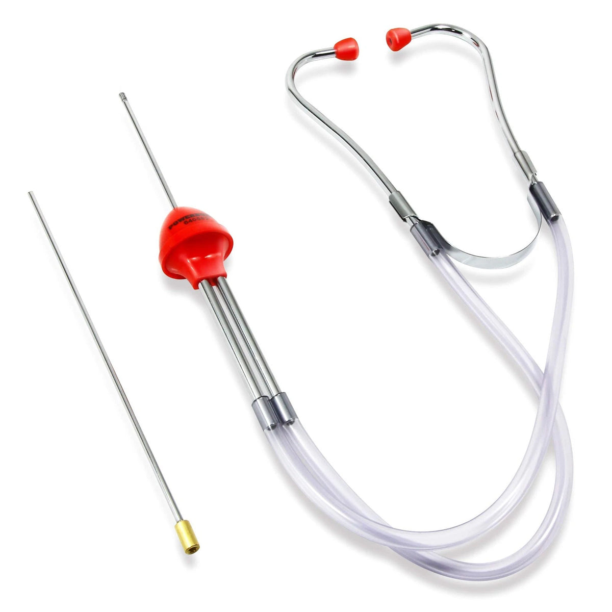 Powerbuilt Automotive Mechanic's Stethoscope Engine Diagnostic Large, Silver