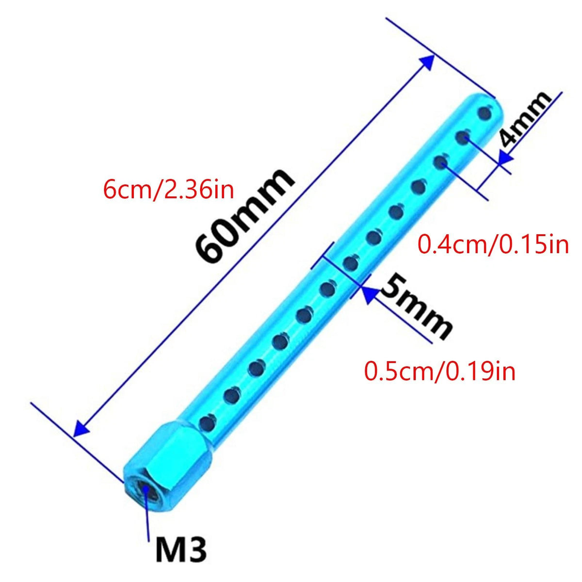 4pcs Aluminum Alloy Body Posts Mount for Tamiya TT-01 TT01 1/10 RC Car Upgrade]
