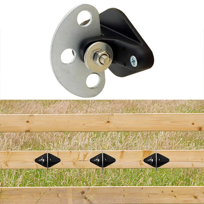 ZUDKSUY Electric Fence Insulators 24pcs + pack-24pcs, black