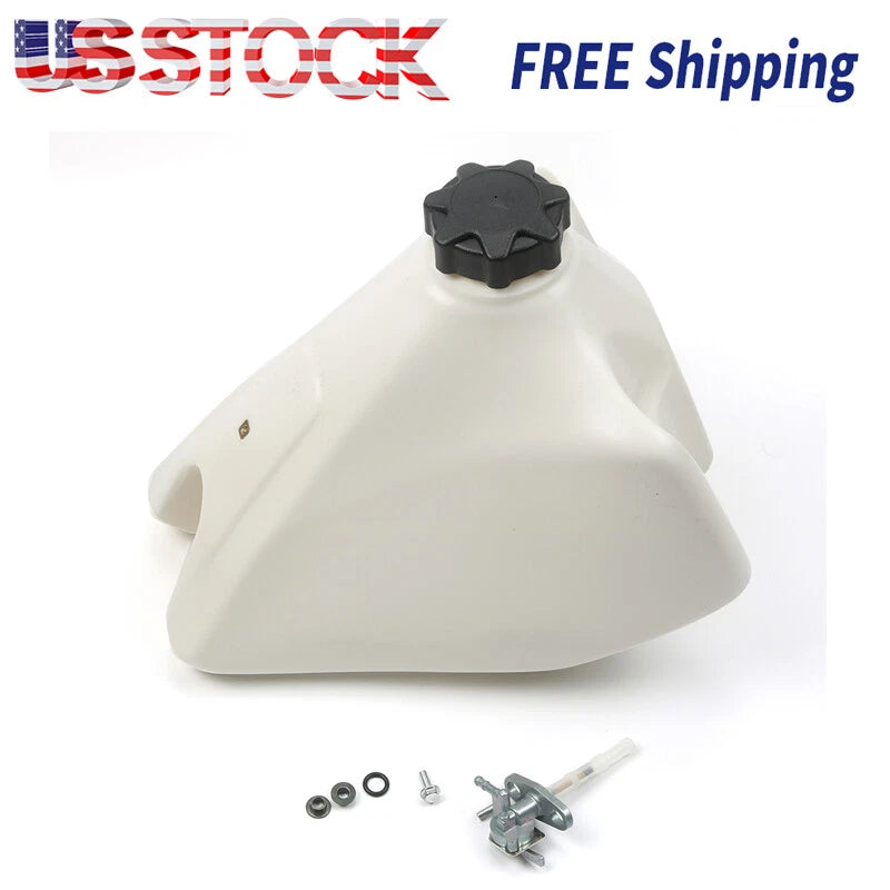 Plastic Fuel Tank Gas Cap White For HONDA XR200R 1985-2002