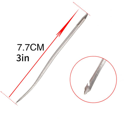 Leather Sewing Awl Set Shoes Repair Punch Stitching Needle Alloy+Copper
