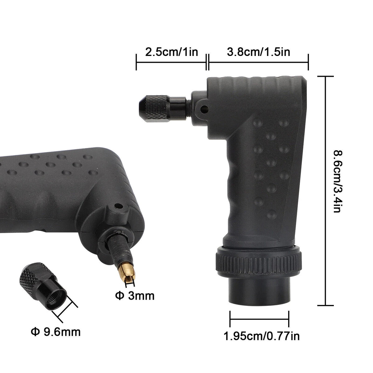90 Degree Converter Adapter Rotary Tool Attachment Part For Dremel Accessories