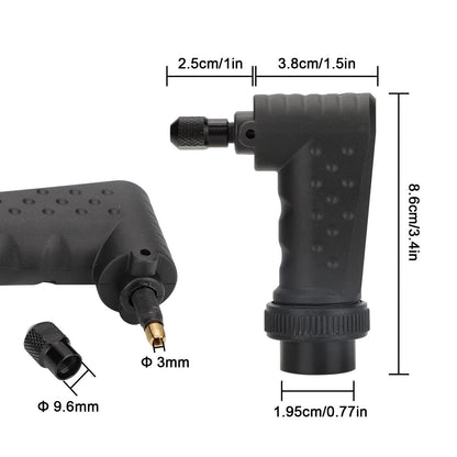 90 Degree Converter Adapter Rotary Tool Attachment Part For Dremel Accessories