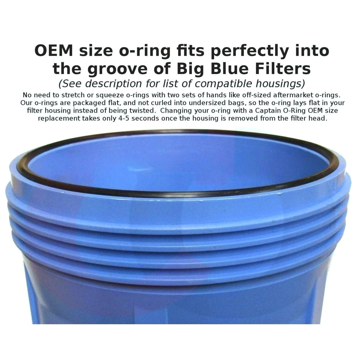 Black Nitrile 151122 O-Ring 3pk for Pentek Big Blue Drinking Water Filter Seal