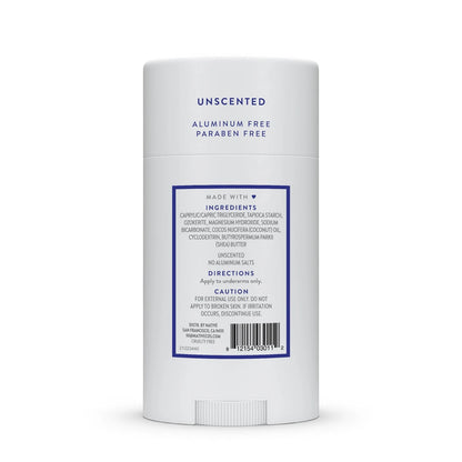 Native Deodorant,Unscented, Aluminum Free, Paraben 2.65 Ounce (Pack of 1)
