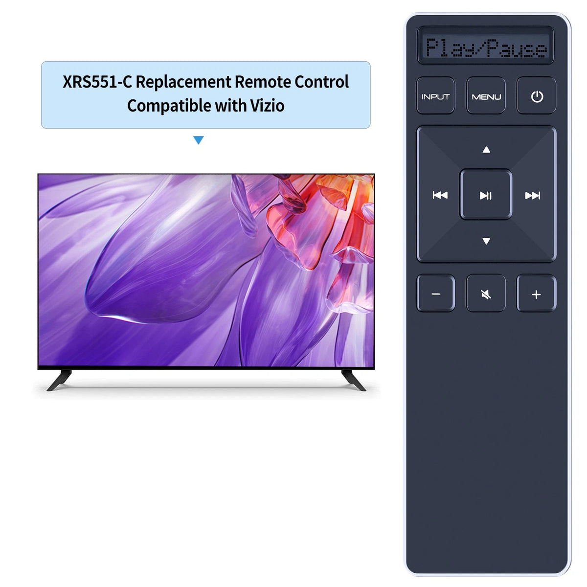 XRS551-C Remote Control For Vizio Soundbar SB4051-C0 SB4531-D5 SB4051-D5