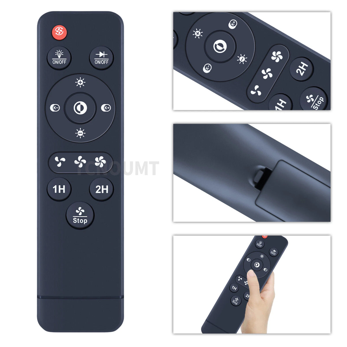 Remote Control For PINFM Flush Mount Ceiling Fan,Bladeless Ceiling Fan