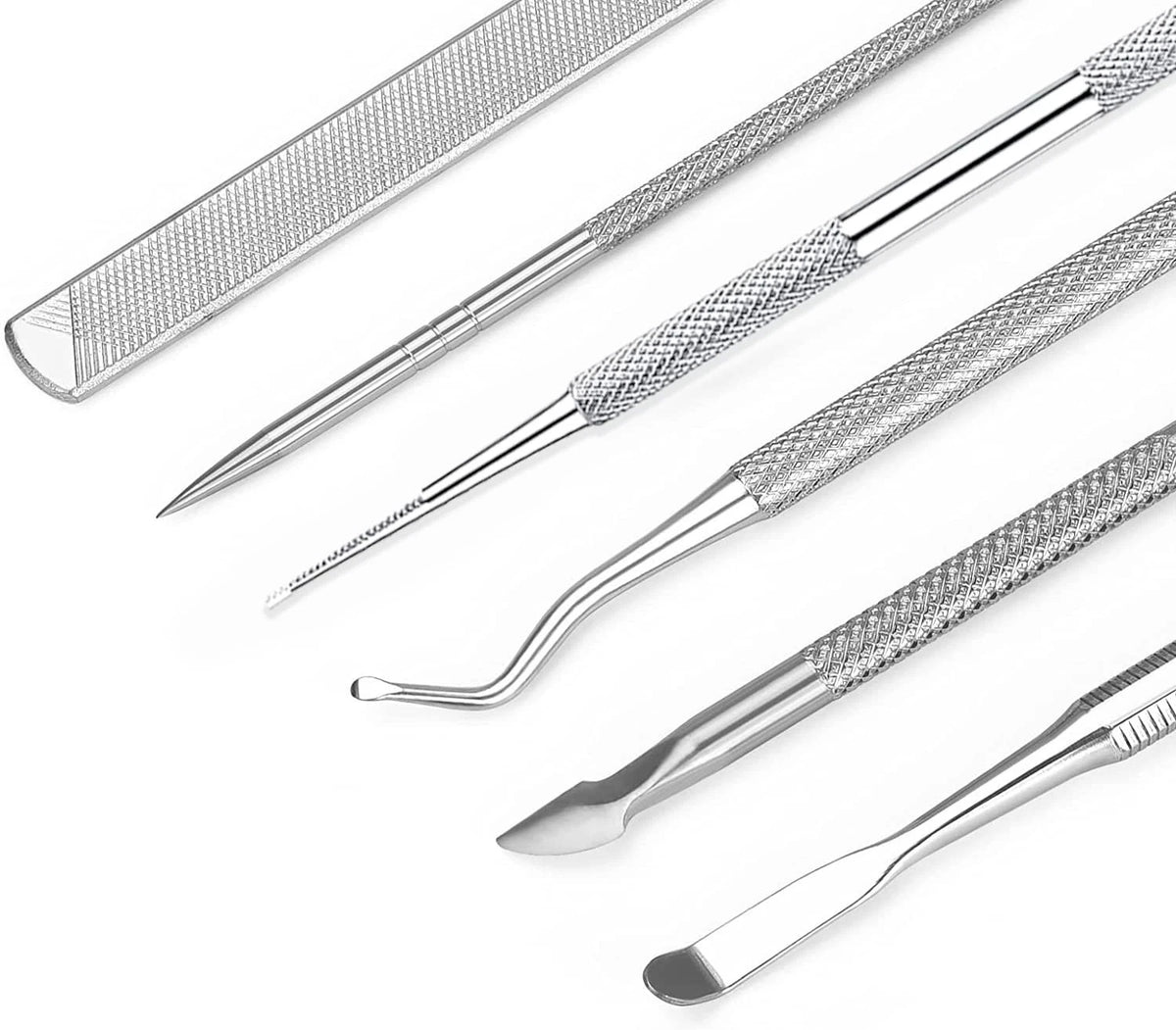 6-Pack Ingrown Toenail File and Lifters, Professional 6 Piece Set, 6-pack