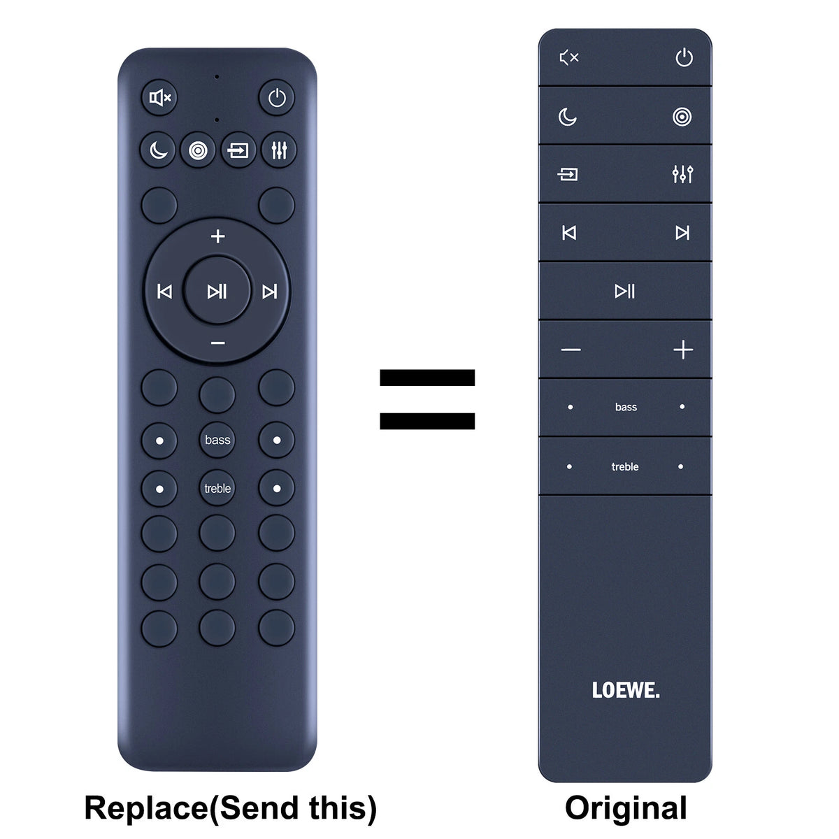 Replacement Remote Control For Loewe klang mr1 | klang mr3 | klang mr5 Speakers