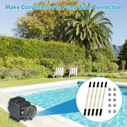 5 Sets of MCCP205 Pump Tube & 1/4" UCAK200 Ferrule Replacement for Stenner...