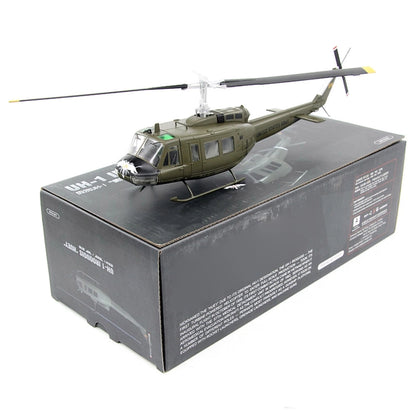 Authentic UH-1 Iroquois Helicopter Diecast Model 1:48 Scale Rotating Parts Gift