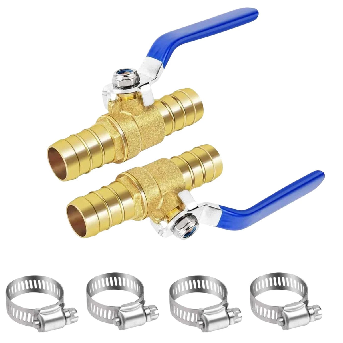 Brass Ball Valve 16mm Hose Barb for Industrial Use Fluid Gas Shut Off Valve
