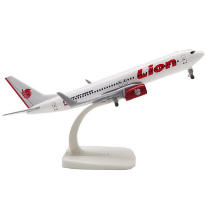 1:350 Scale Diecast Alloy Lion Air B737 Airplane Aircraft Model Souvenir Display