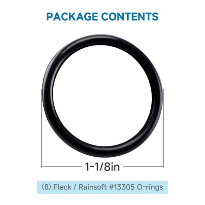 (8 Pack) O-Ring for Fleck 13305 and Rainsoft 17961 Compatible with black