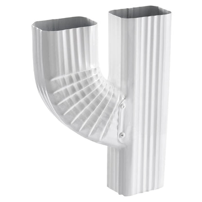VYH Downspout Gutter Y Left Connector 2x3 Upright 2"x3" Left, White