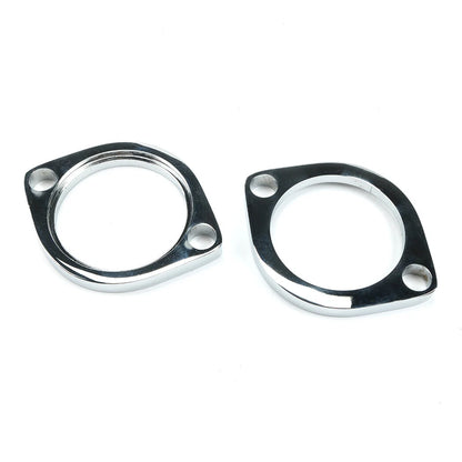 Exhaust Flange Install Kit Pair Flanges Gaskets C-Clips Nuts Washers for Harley